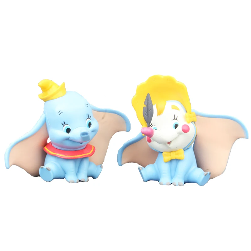 Игрушки из мультфильма Disney мини игрушки аниме фильма фигурка Дамбо ПВХ