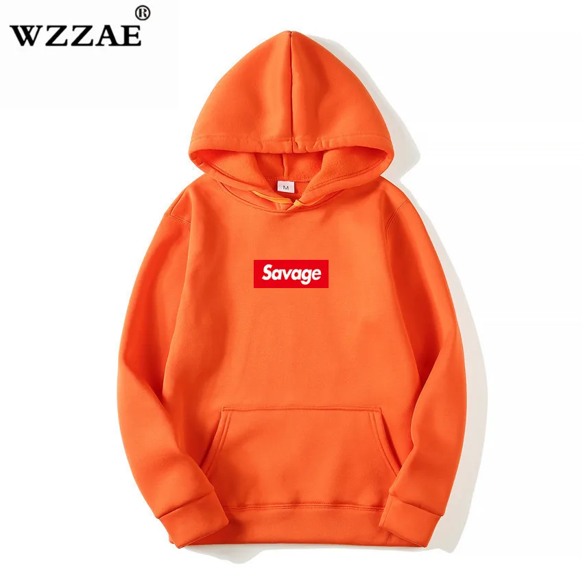 WZZAE Новинка 21 Savage уличная одежда шерсть хлопок Suprem толстовки Parody No Heart X Savage Толстовка для мужчин и женщин хип-хоп