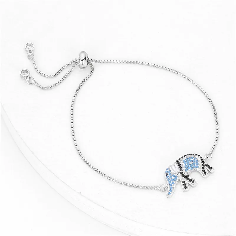 Милый браслет с Африканским кристаллом в виде слона бусинами животных