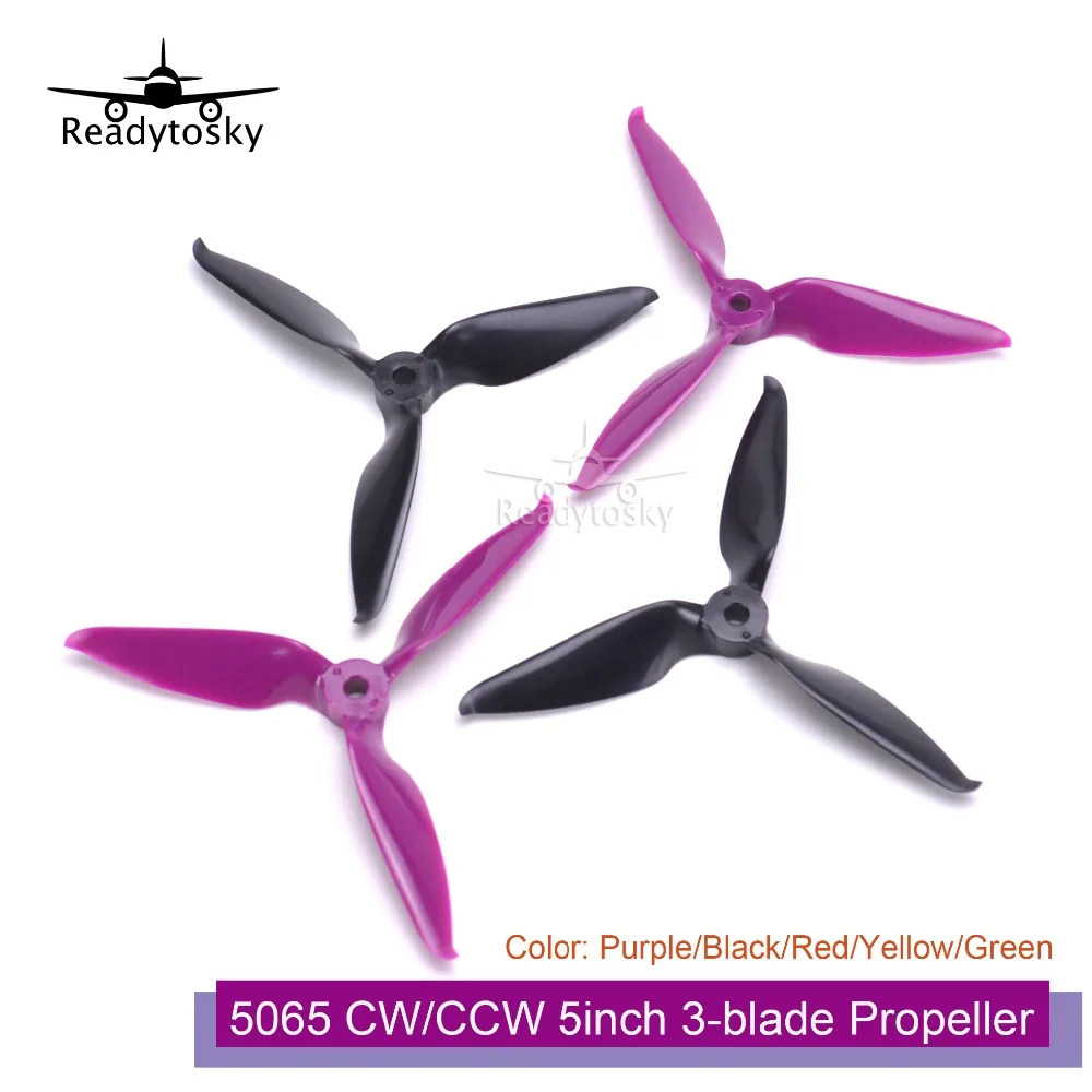 10 пар (20 шт.) 5065 R5.65 CW CCW 5 дюймовые 3 лопастные пропеллеры FPV Для 250 мм 260 RS2306 QAV250 210 RC