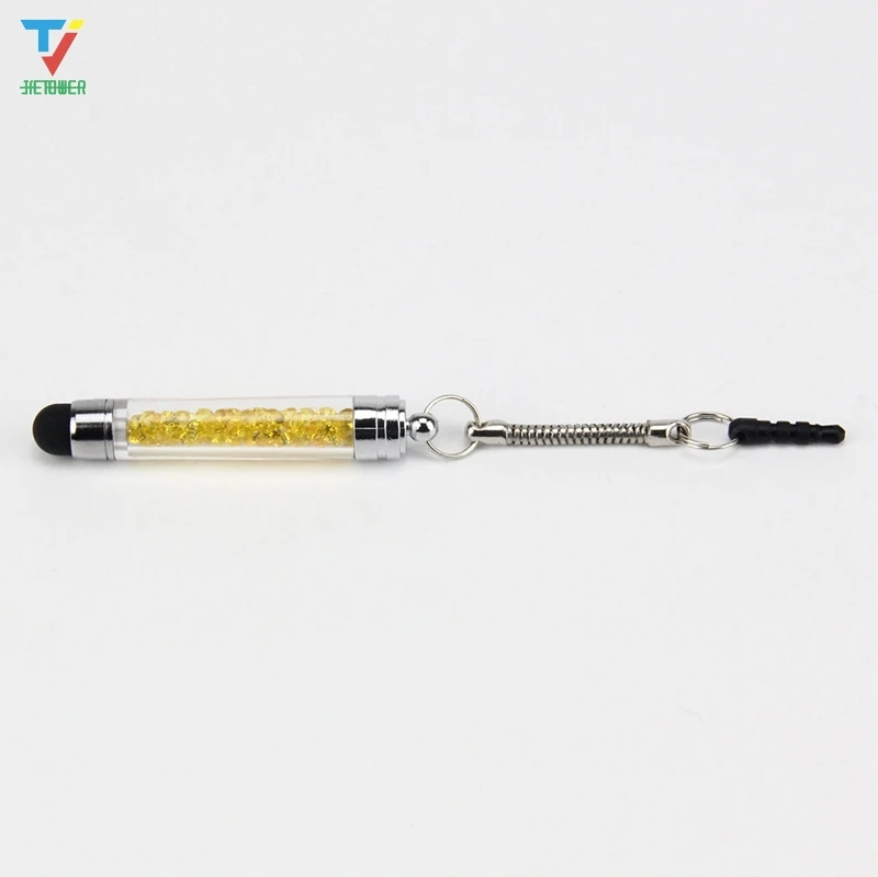 3000 шт./лот роскошный емкостный стилус для сенсорного экрана со стразами