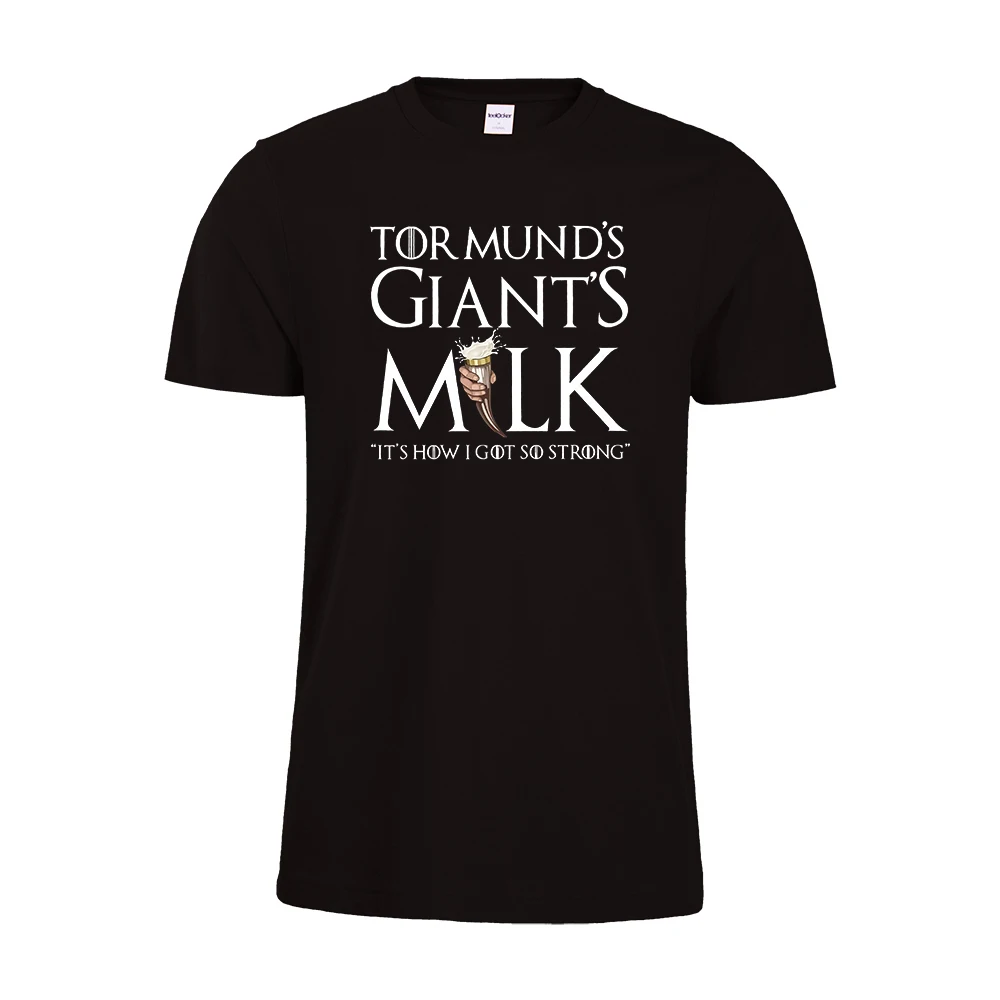 Футболка с надписью Giant's Milk It's How I Got So Strong Игра престолов футболка унисекс
