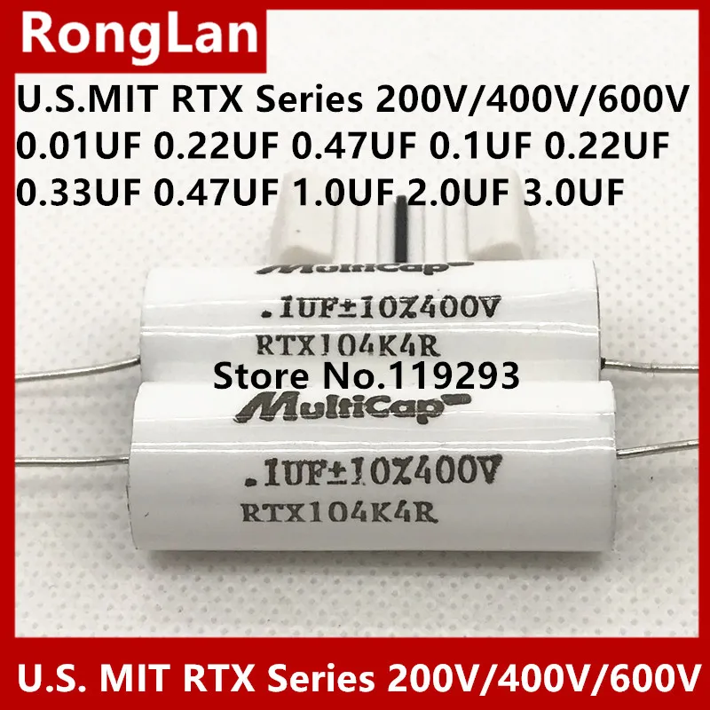 [SA] США MIT RTX серии конденсатор лихорадки 200 V/400 V/600 V 0,01 0,022 0,47 0,1 0,22 0,33 на возраст 1, 2, 3, мкФ импортный конденсатор лихорадки- 5 шт./лот