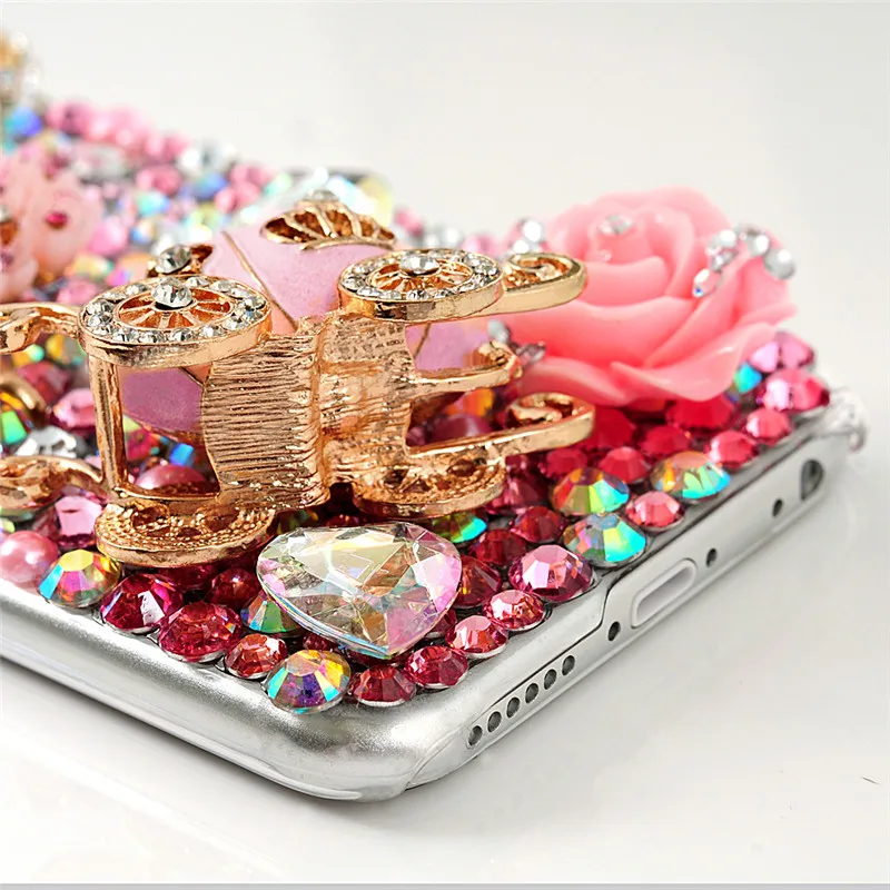 YOKIRIN 3D ручной работы алмазные стразы чехол для телефона iPhone 5 5S 5C 6 6S Plus samsung Galaxy S6 Edge