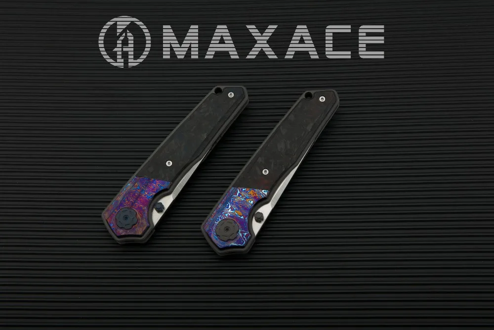 Maxace Panshi складной нож карманный M390 стальное лезвие Mokuti/ручка из углеродного