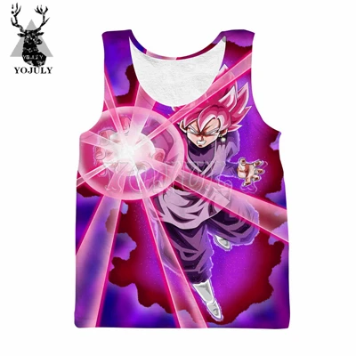 Vest YOJULY жилет унисекс с 3D принтом для мужчин/женщин Dragon Ball Z DBZ Broly Broli Saiyan Goku аниме Harajuku Повседневный забавный жилет с круглым вырезом VE07 - Цвет: Vest