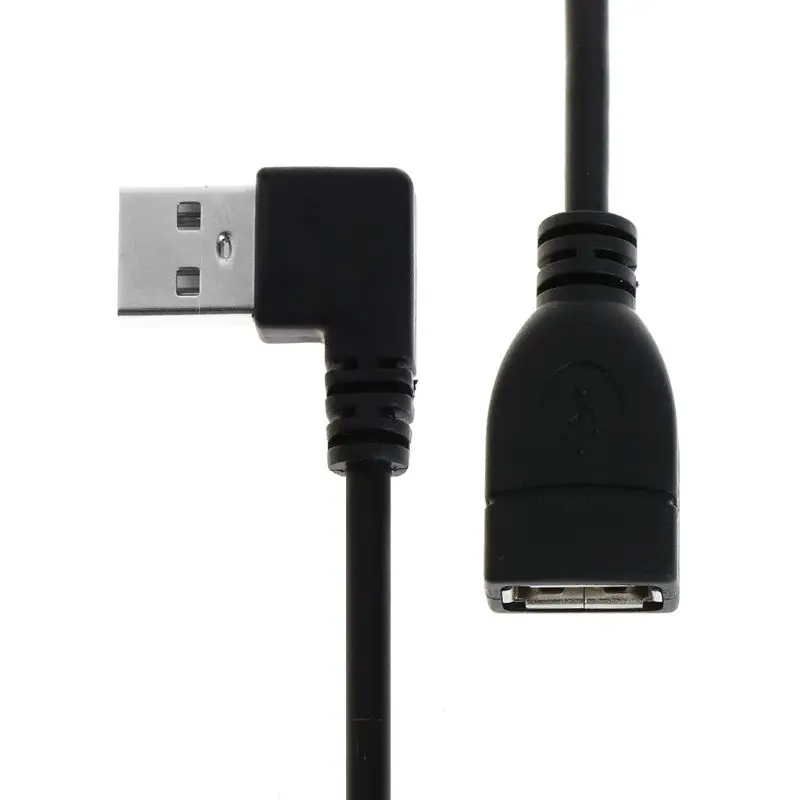 Удлинительные кабели USB гнездовой тип A 2 0 под прямым углом 90 градусов штекер