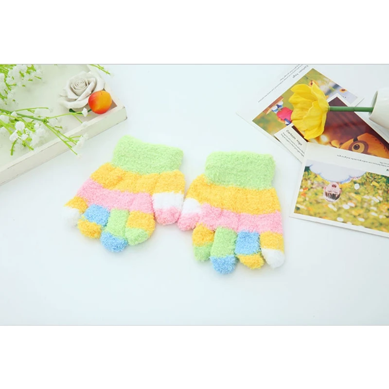 2018 Новое поступление детские перчатки мультяшная вязаная Милая зимняя рукавица