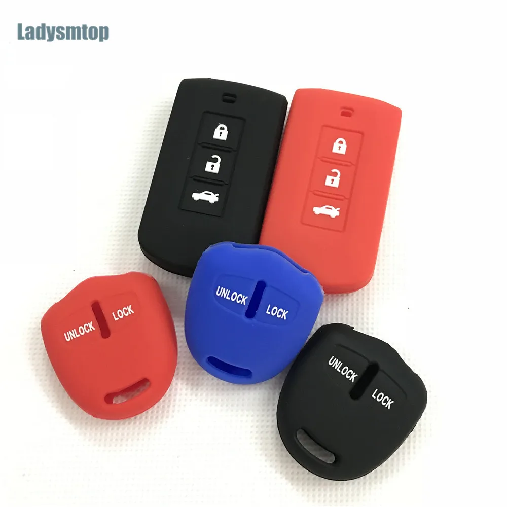 Чехол Ladysmtop для автомобильного ключа Mitsubishi Outlander ASX Lancer Evolution Pajero Eclipse Grandis FORTIS Zinger