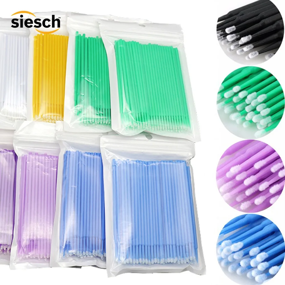 20 шт одноразовые микрокисти ресницы человека Расширение ресниц удаление тампон