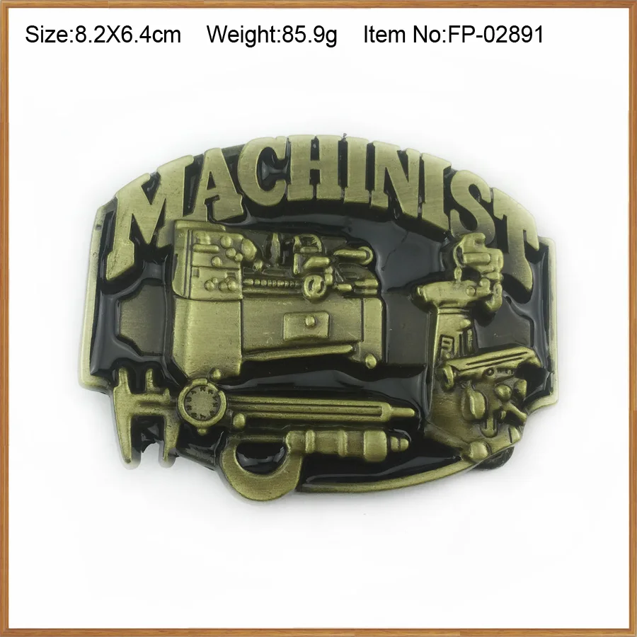 BuckleClub wholesale retro western machinist TOOL jeans gift belt buckle FP-02891-1 antique brass FINISH 4cm width loop | Дом и сад