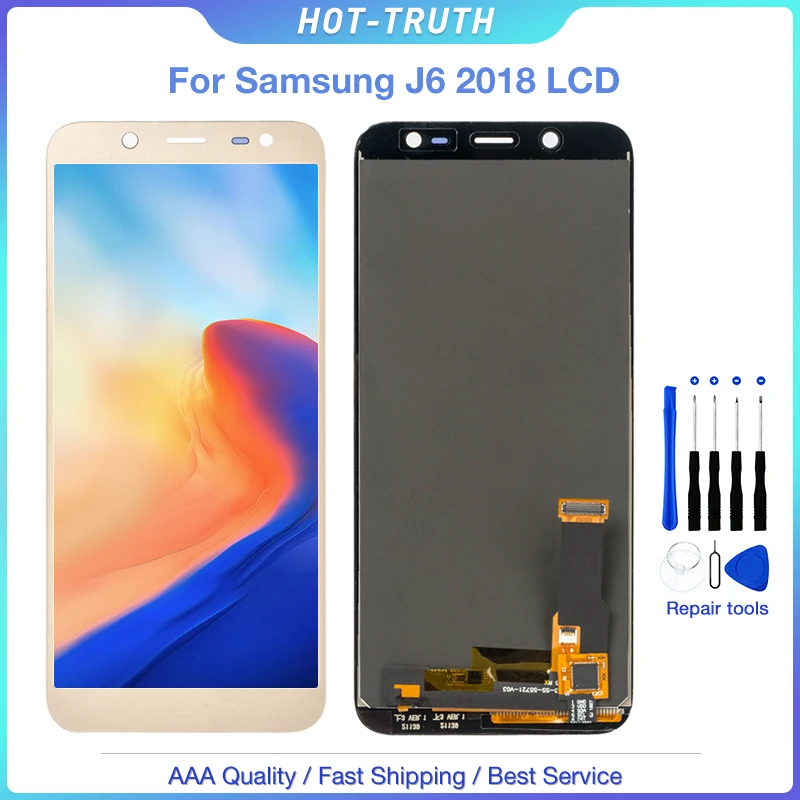 Для SAMSUNG Galaxy J6 2018 lcd J600 J600F ЖК дисплей сенсорный экран полная сборка запасные части