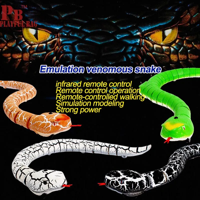 2018 new snake tricky high simulation of infrared remote control animal model spoof puzzle toys | Игрушки и хобби