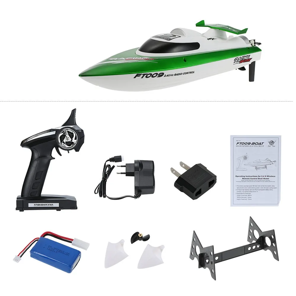 Flytec Feilun FT009 2 4G 4CH RC гоночная лодка система водяного охлаждения самоправые 30 км/ч