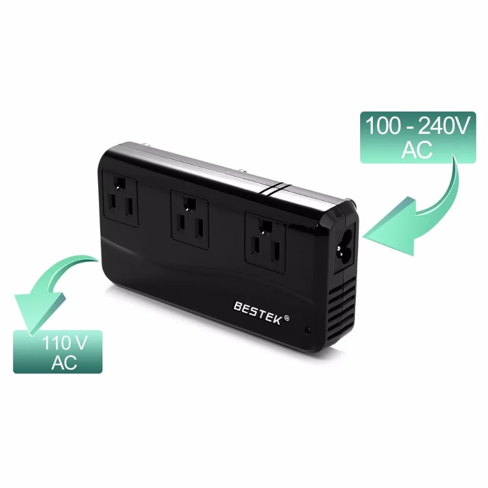 Международный Напряжение преобразователь 220 до 110 В конвертер 6a 4 Порты USB