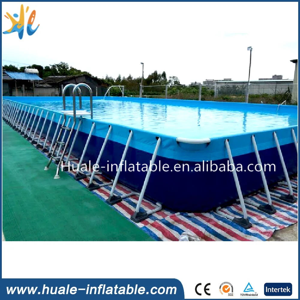 Большой ПВХ Портативный Металлический Каркас Плавательный Бассейн для