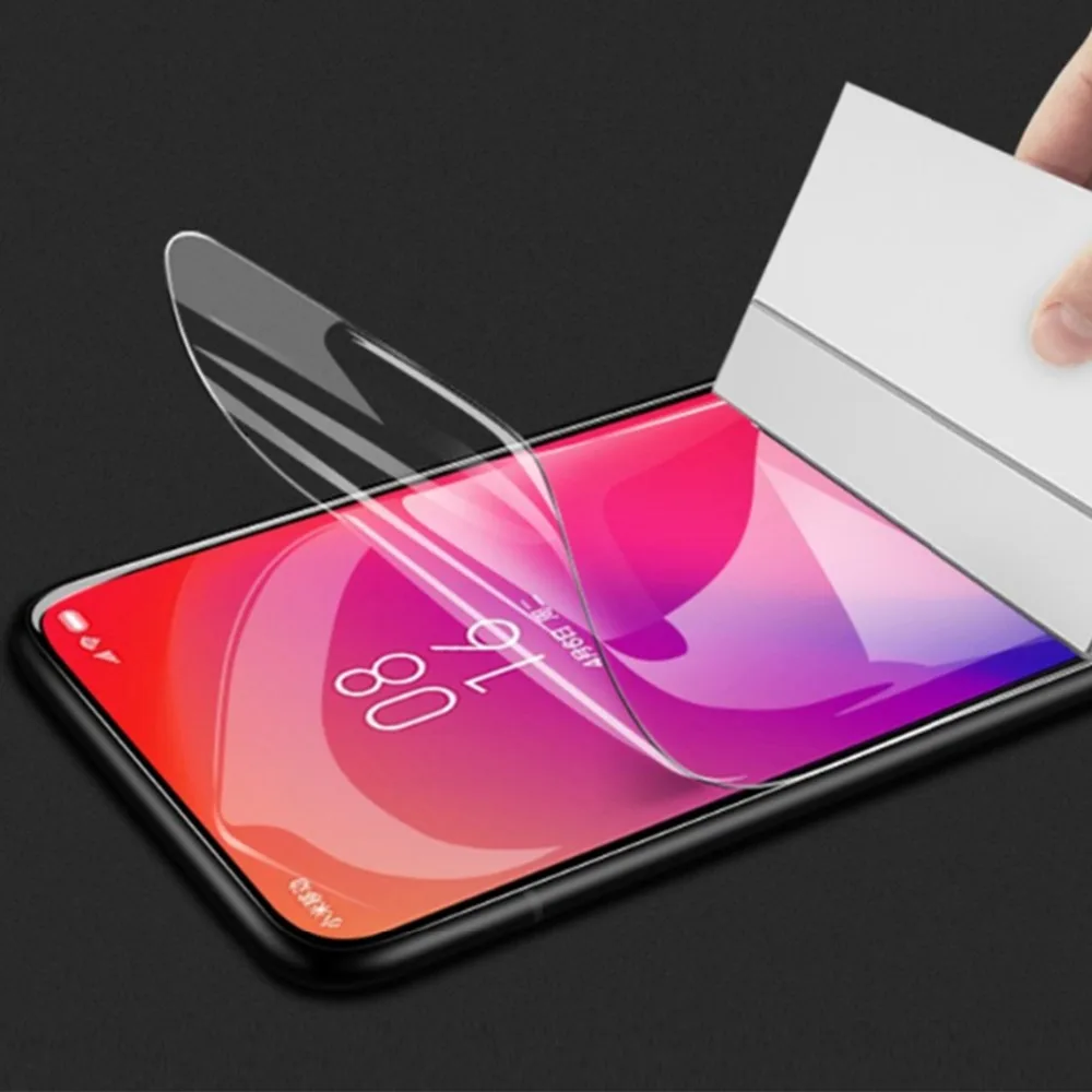 Гидрогелевая защитная пленка 9D для OPPO Reno 3 pro 5g мягкая ТПУ полное покрытие гелевая