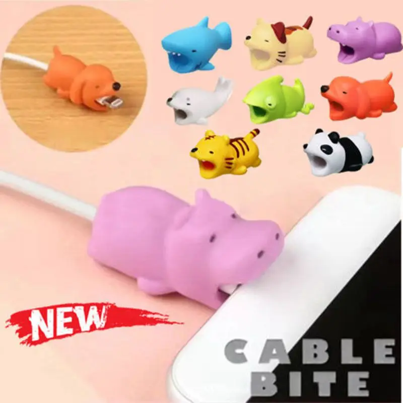 Горячая намотка кабеля мультфильм USB зарядное устройство данных протектор