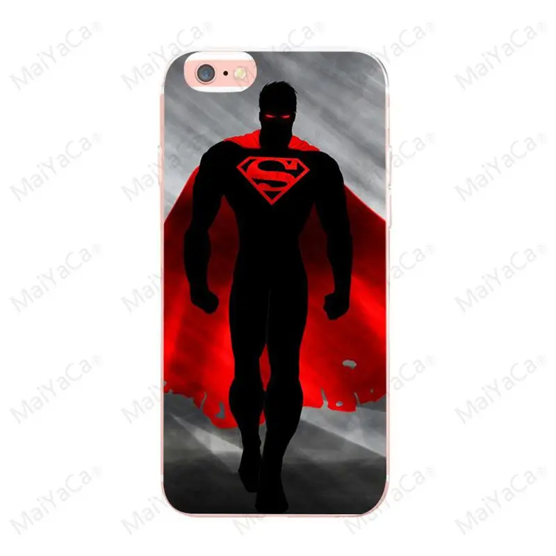 MaiYaCa Superman s equals hope for iphone X XS XR 5 5S SE case TPU Transparent For iphone 8 8plus 7plus Ultra Thin Silicone case