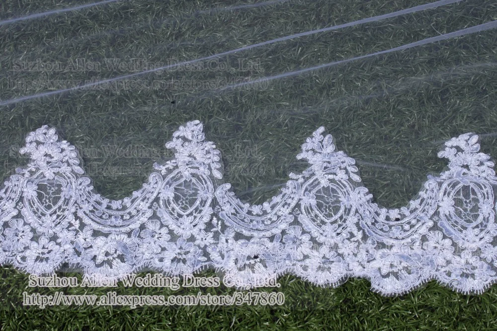 Новая роскошная свадебная фата длиной 600 см и шириной 300 Женская Фата цвета