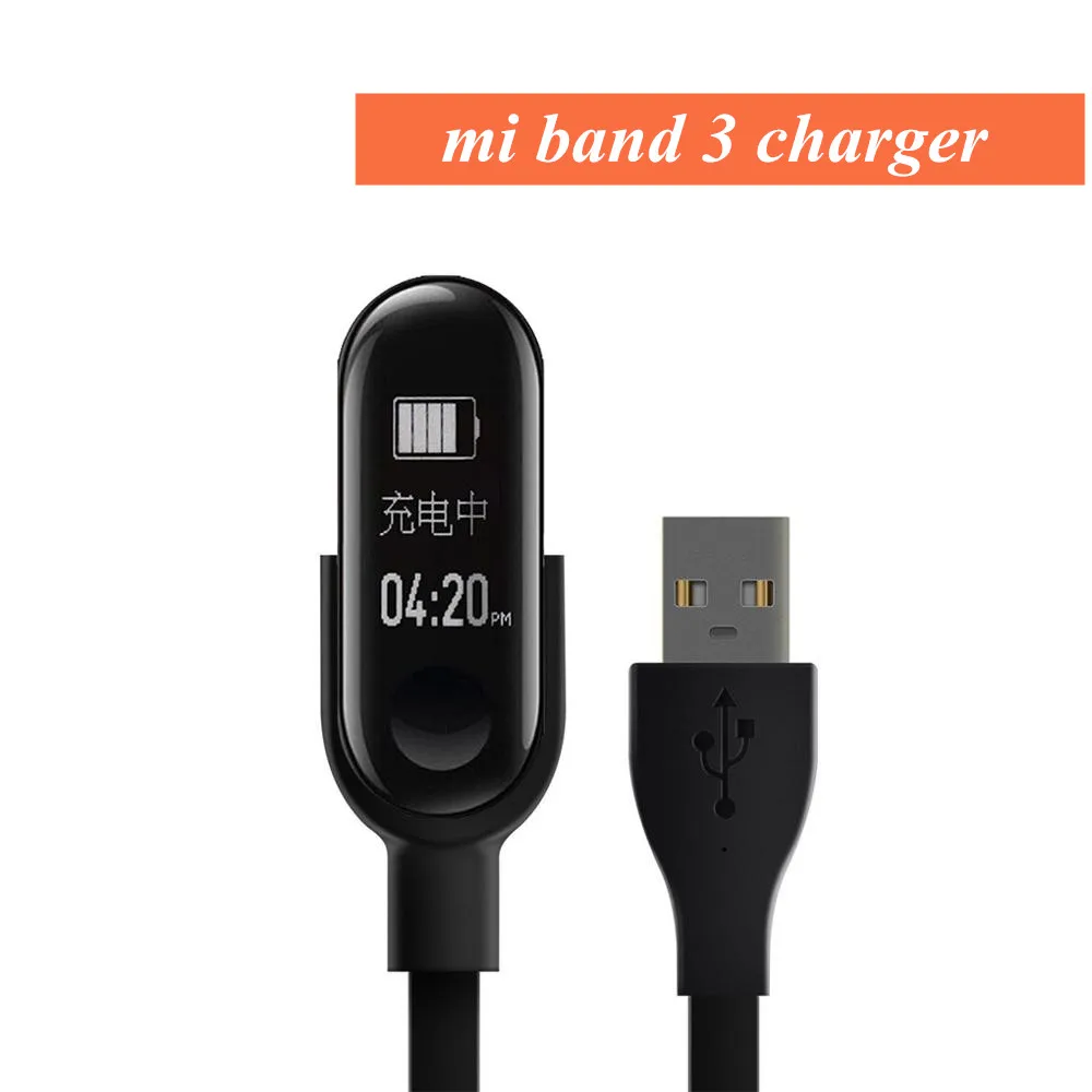 for mi band 3 Зарядное устройство s для Xiaomi Mi Band 2 3 4, зарядный кабель для передачи данных, док-станция, зарядный кабель, USB зарядное устройство для Xiaomi Mi Band 2 3 4 - Цвет: for mi band 3