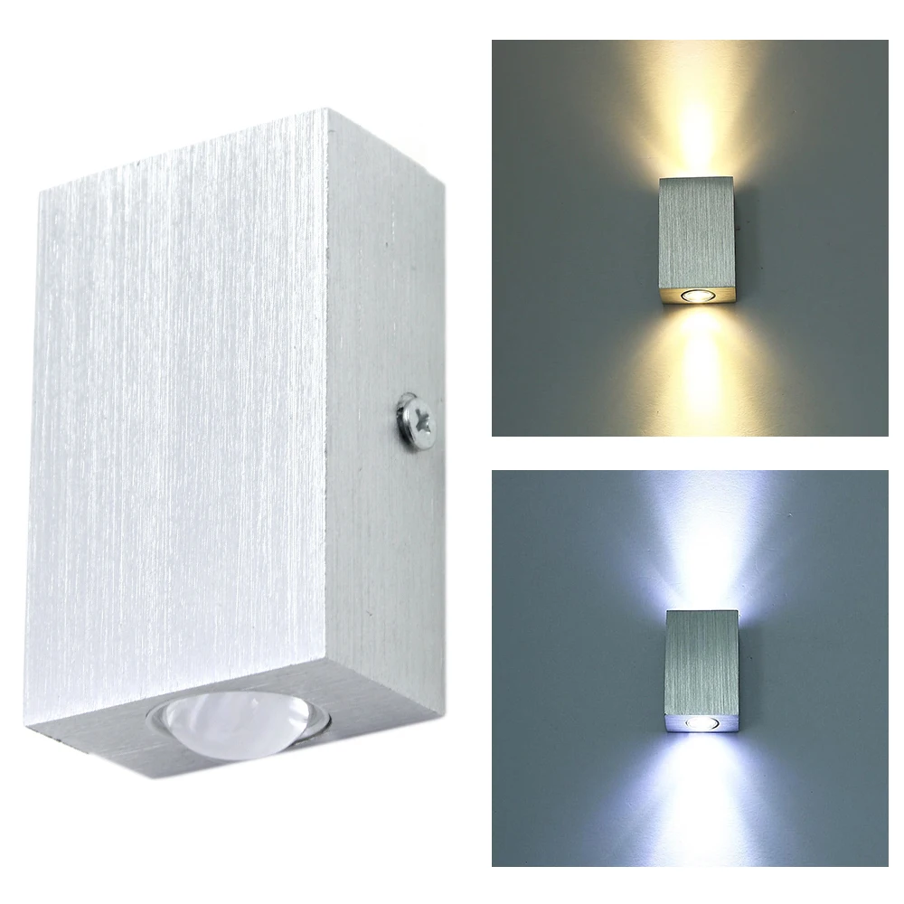 Светильник Настенный алюминиевый 6 Вт светодиодов 110 В 220 В|indoor wall light|up down lightwall light