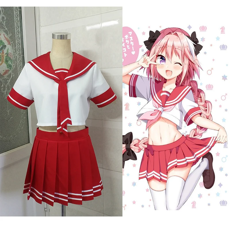 Аниме Fate/Apocrypha служанки Astolfo Косплей костюмы женский сексуальный матросский