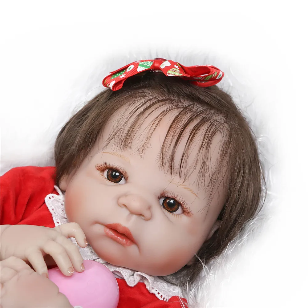 55 см Коллекционная кукла всего тела винилсиликоновых Reborn малышей Принцесса