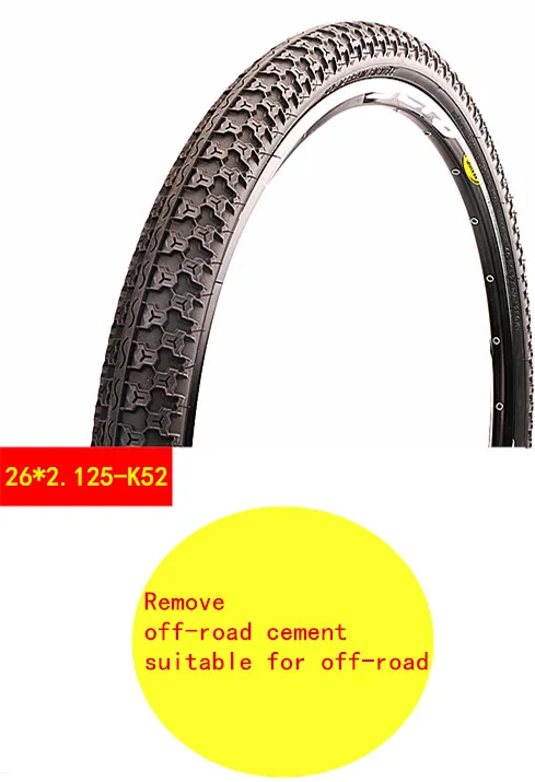 26X2.125 K53 Kenda шины 26 дюймов 26X1,95/2,125 MTB Горный шоссейный велосипед шины для велосипеда внутренняя труба велосипедные резиновые трубки широкие шины - Цвет: 26X2.125 K53