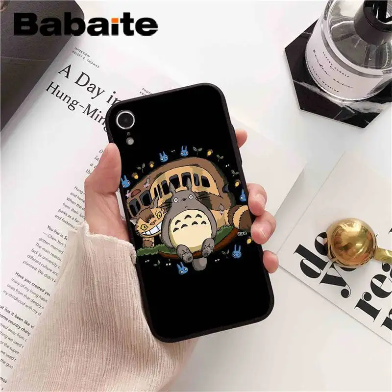 A6 Babaite МИЛЫЙ Тоторо Унесенные призраками аниме Ghibli Миядзаки PhoneCase для iPhone8 7 6 6S 6plus 5 5S SE XR X XS MAX 11 11pro 11promax - Цвет: A6