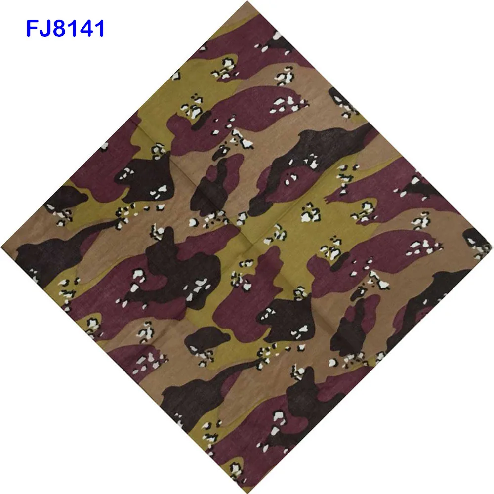 FJ8141 Камуфляжные банданы, хлопковые головные уборы, женские шарфы, повязка на голову, мужские походные маски, гетры Braga Cuello, походные шарфы FJ07 - Цвет: FJ8141