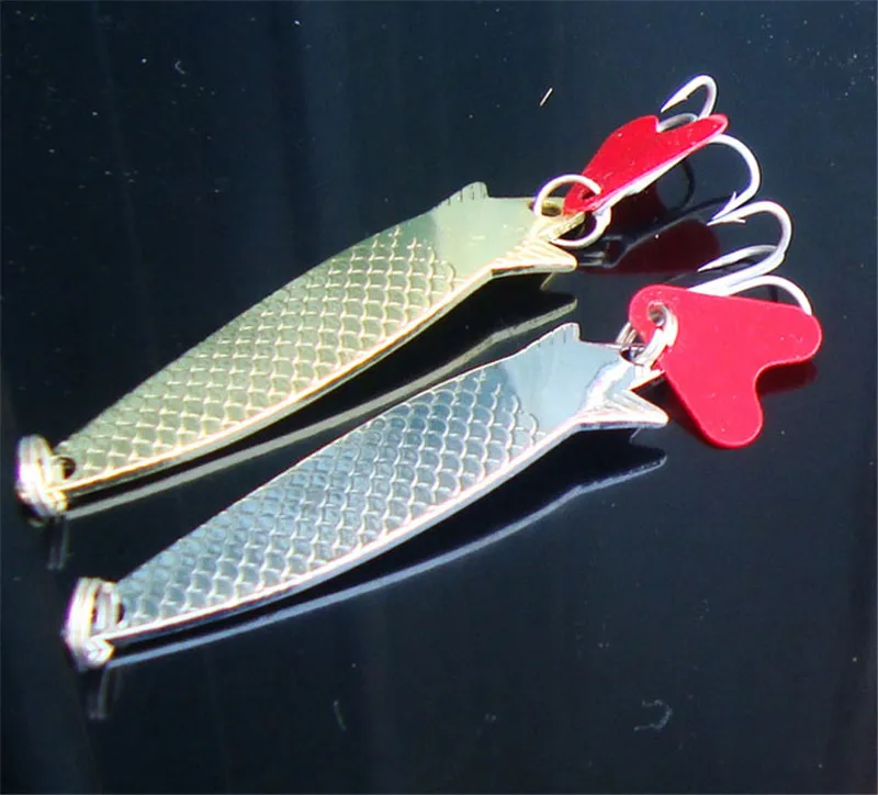 2 шт./набор длинная рыболовная приманка блестящий металлический сплав 7 г жесткая