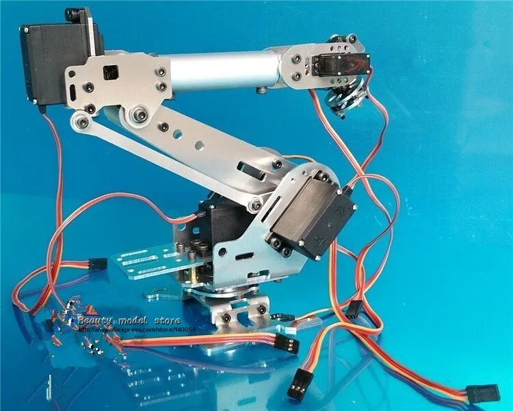6 DOF CNC алюминиевая Роботизированная рама руки ABB промышленная модель робота 6-asix robot arm 6 servos