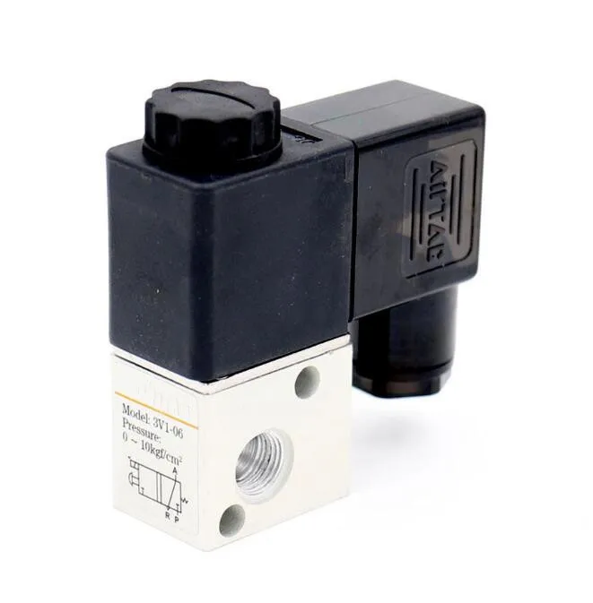 1 шт. 3V1 06 DC 12V 2 Позиция 3 Way Пневматический электромагнитный клапан|valve pneumatic|dc solenoid
