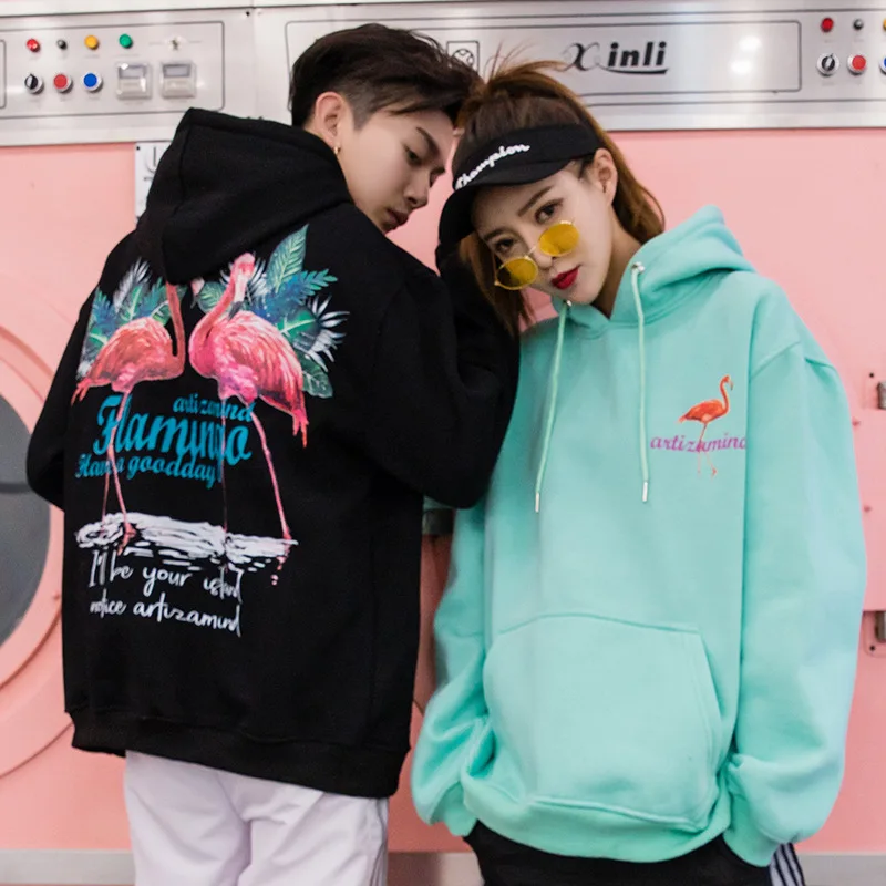 SLOUPPG/осенне зимний пуловер в стиле Харадзюку для пары худи с оригинальным принтом