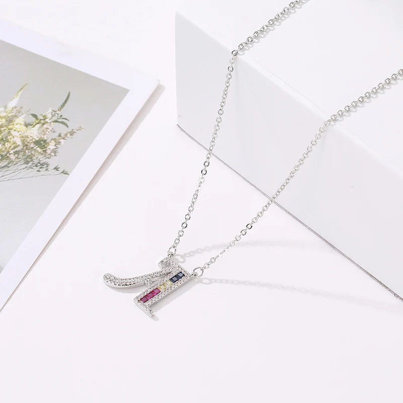 Женский и мужской кулон CARSINEL фирменное ожерелье серебряного цвета с буквенным