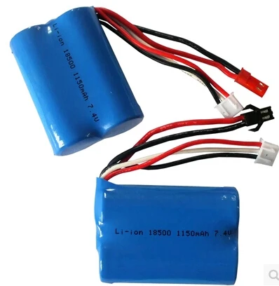 Бесплатная доставка литиевая батарея 7 4 В 18500 для вертолета с дистанционным