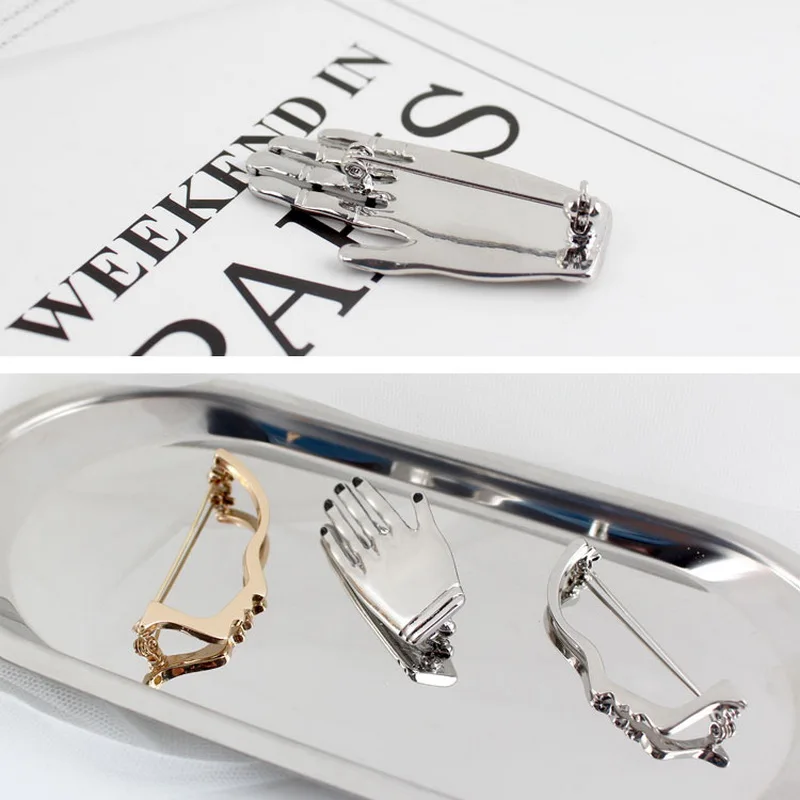 F.J4Z новые модные дизайнерские булавки для женщин в форме контура лица