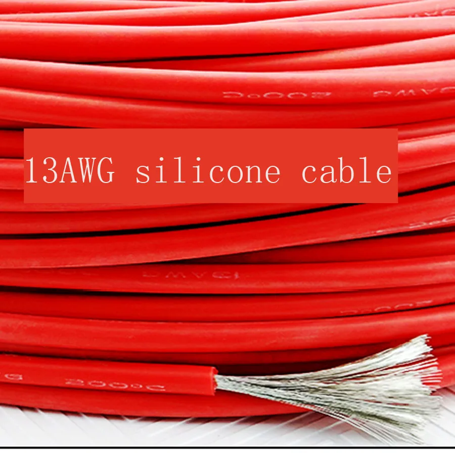 10 метров 13AWG мягкий силиконовый кабель 2.5mm2 ультра гибкий провод тестовой линии