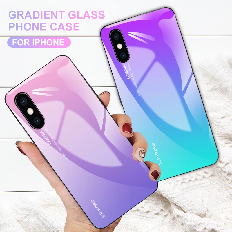 Чехол из градиентного стекла для xiaomi redmi 6a, для xiaomi redmi Note 7, 6, 5a Pro, 5 plus, K20, s2, note, 4x, x4, стеклянный чехол, чехол для Note7