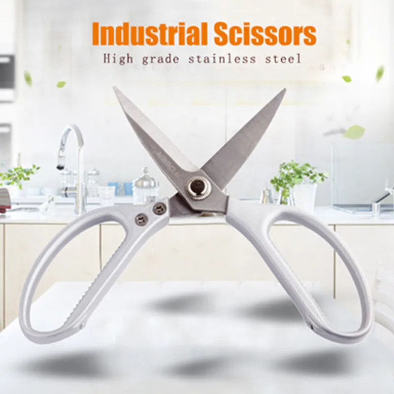

RDEER Industrial Scissors Stainless Steel Leather/Fishing nets/Fabric/Craft Sewing Scissors Multifunctional Pruning Tools
