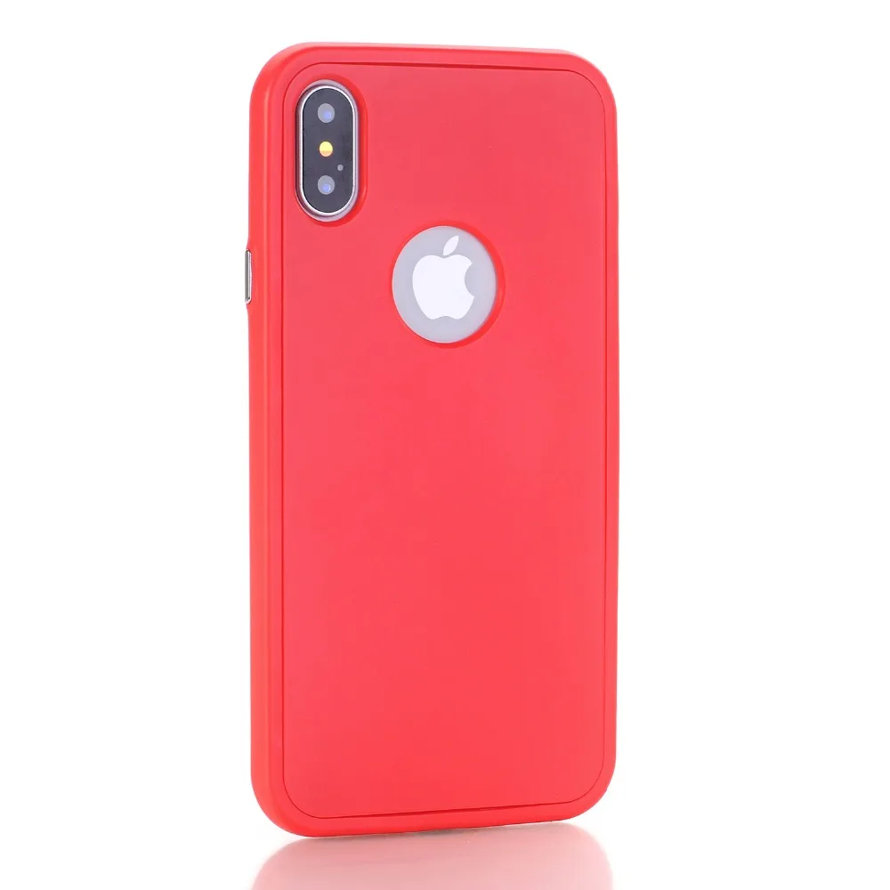 360 full body case cover For apple iphone 7 6s Luxury fashion soft silicon back for X coque capa |