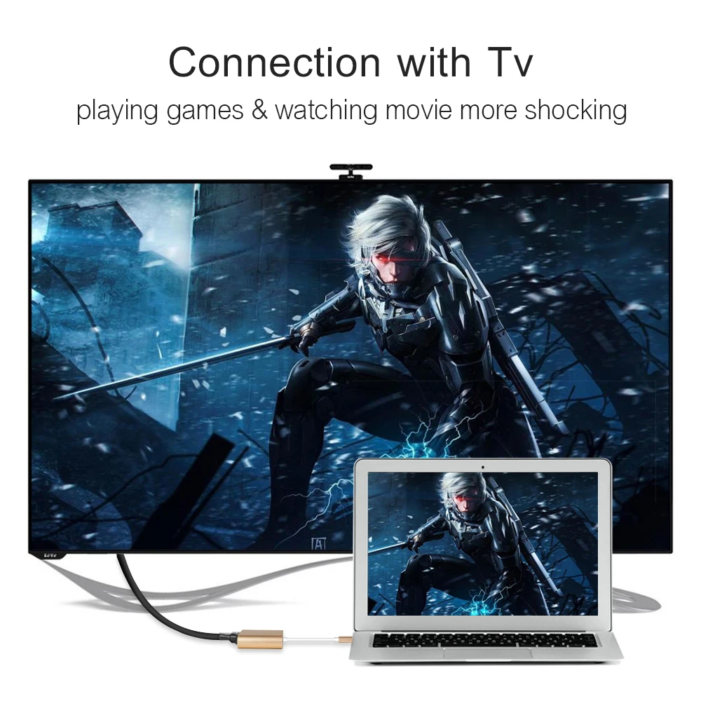 VGA адаптер USB C к 3 0 сплиттер 1 Тип для Macbook Pro Google ChromeBook USB-C Hub | Компьютеры и офис