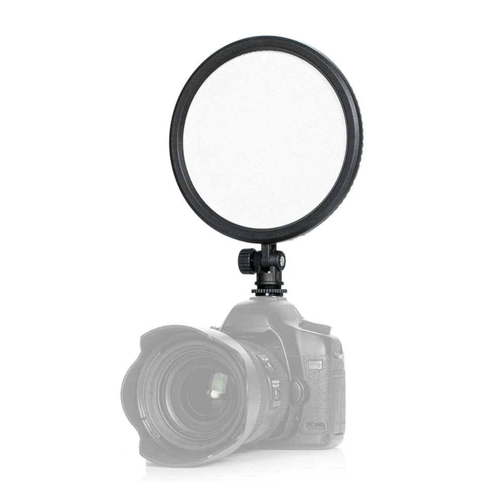 Andoer 13W 3200 K-5600 K 120 светодиодный CM-200D Pro заполняющий светильник 6 дюймов круглый ультратонкий Дневной светильник двухцветный светильник с регулируемой яркостью