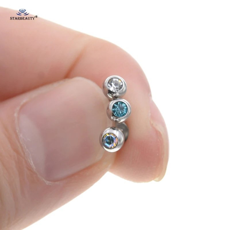 2 шт. 1 2x6 мм милый Bijoux мяч Лабрет пирсинг губ Oreja нос Спираль для пупка носовое