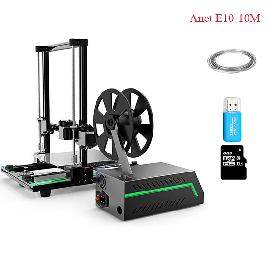 E10-10M Anet E10 E12 3d принтер с 300*300*400 мм легко собрать большой размер Reprap Prusa i3 Impressora 3d принтер 10MPLA новое поступление - Цвет: E10-10M