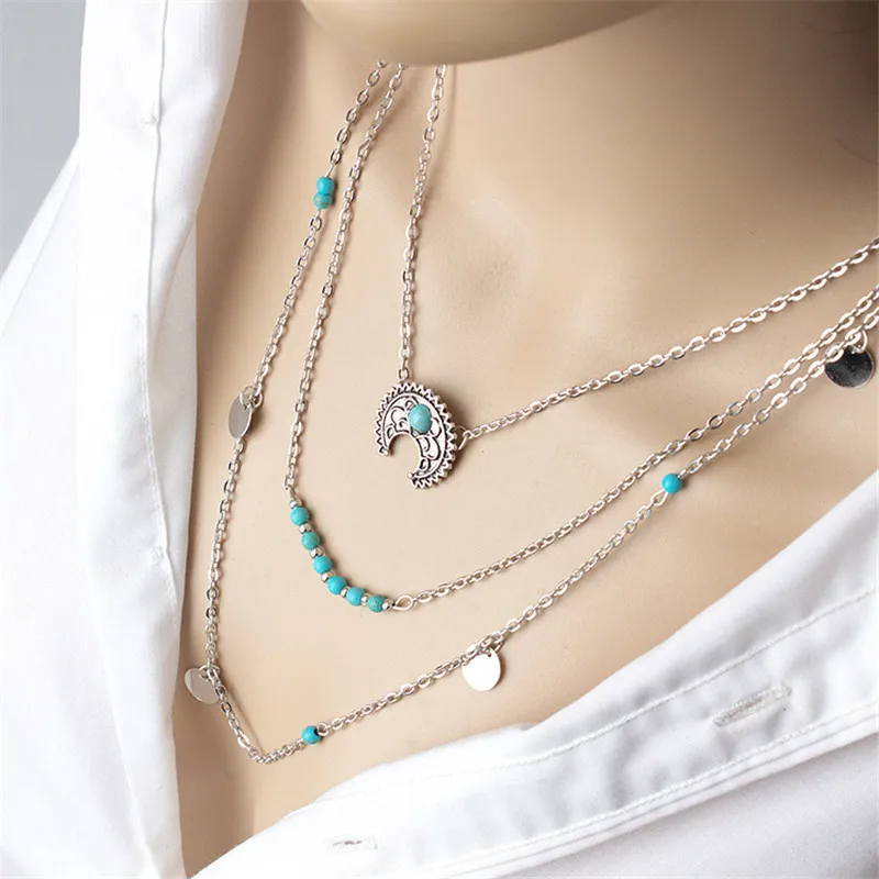 M MISM модное ожерелье для женщин ювелирные изделия модный чокер с месяцем Бохо