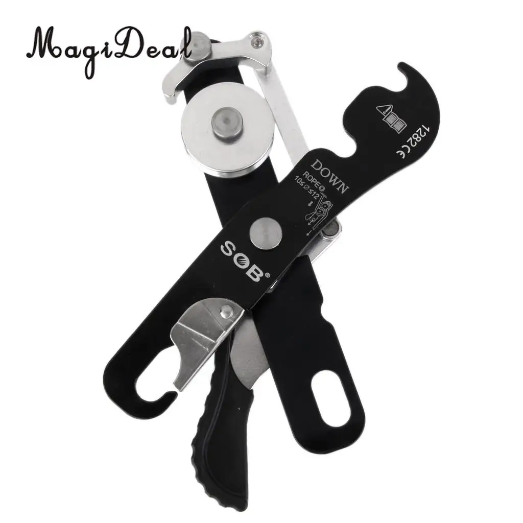 MagiDeal Professional Rock Climbing Handle control Abseiling спуск вниз стоп самозапирающее устройство вниз протектор инструмент