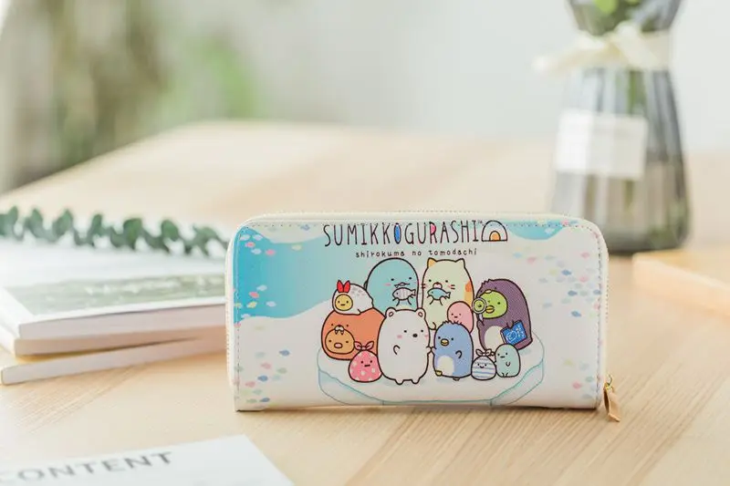 IVYYE 1 шт. Sumikko gurashi Модный Аниме PU Кошелек Сумки Кошельки на молнии монеты карман повседневные кошельки карты унисекс подарки Новинка