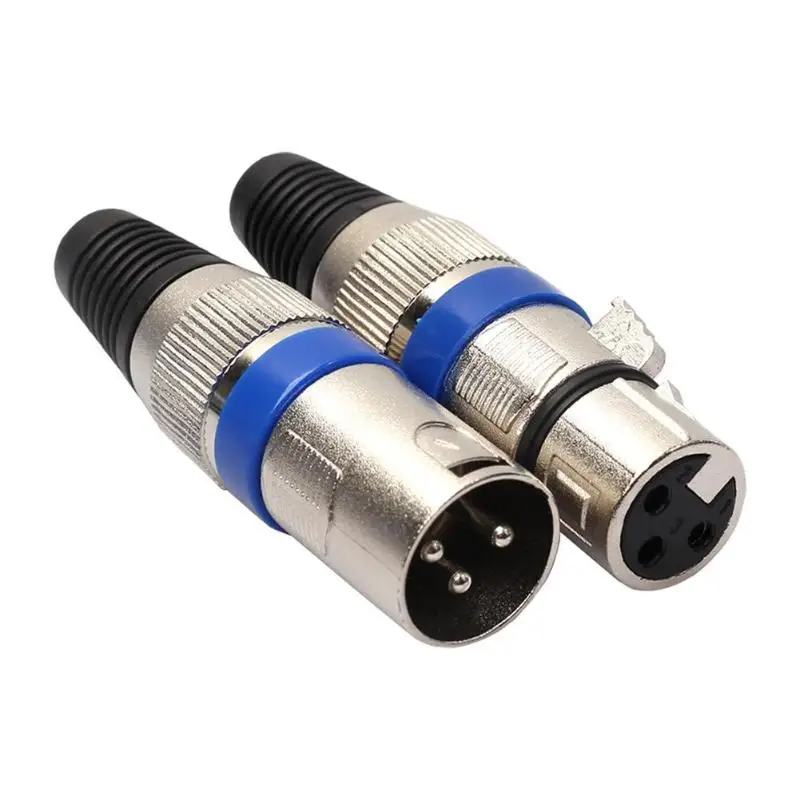 8pcs A 8 шт./10 шт. XLR штекер XLR Женский конвертер 3Pin аудио разъем микрофон аудио кабель Разъем XLR к XLR адаптер для усилителя - Цвет: 8pcs A